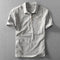 Linen Short Sleeve Polo Shirt for Men - Gray