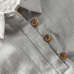 Linen Short Sleeve Polo Shirt for Men - View 6