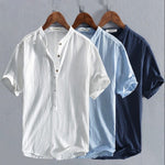Linen Short Sleeve Shirt for Men - View 2