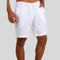 Linen Shorts with Drawstring for Men - White