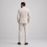 Linen Three-Piece Suit with Waistcoat for Men
