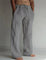 Linen Wide Leg Trousers for Men - Charcoal