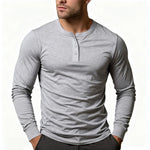 Long Sleeve Henley Shirt for Men - View 7