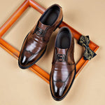 Monk Strap Pointed Toe Loafers for Men - View 3