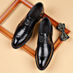 Monk Strap Pointed Toe Loafers for Men - View 6