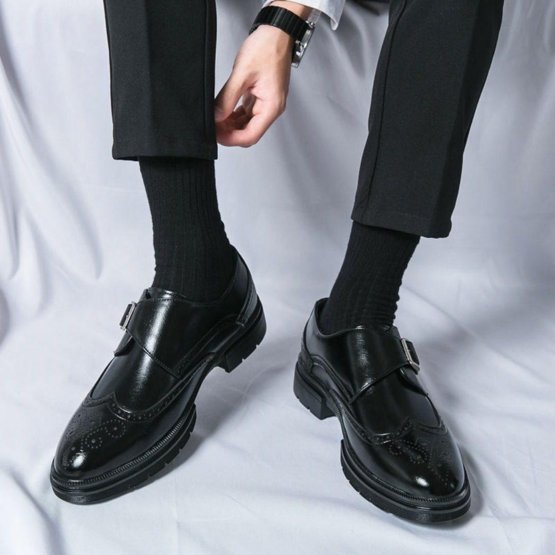 Monk Strap Wingtip Brogue Dress Shoes for Men - View 2