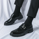 Monk Strap Wingtip Brogue Dress Shoes for Men - View 4