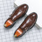Monk Strap Wingtip Brogue Dress Shoes for Men - Brown