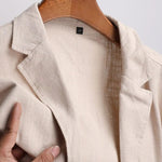 Notch Lapel Linen Blazer for Men - View 4
