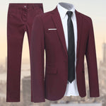 Notched Lapel Two-Piece Suit for Men - View 10