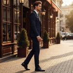 Notched Lapel Two-Piece Suit for Men - View 2