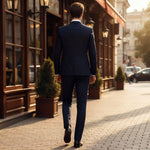 Notched Lapel Two-Piece Suit for Men - View 3