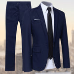 Notched Lapel Two-Piece Suit for Men - View 7