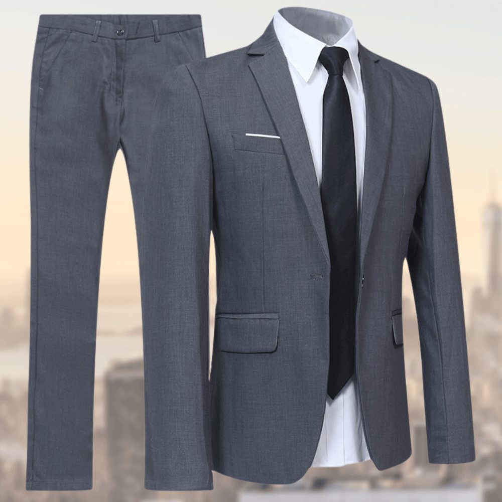 Notched Lapel Two-Piece Suit for Men - View 8
