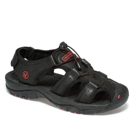 Open Toe Hiking Sandals for Men - Black