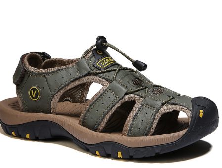 Open Toe Hiking Sandals for Men - Green