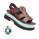 Open Toe Leather Sandals for Men - View 3