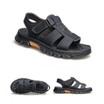 Open Toe Leather Sandals for Men - View 5