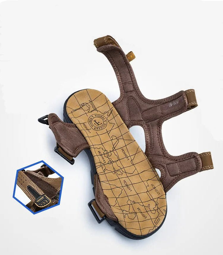 Open Toe Velcro Sandals for Men - View 5
