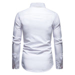 Button-Down Long Sleeve Shirt with Paisley Accents for Men - View 5