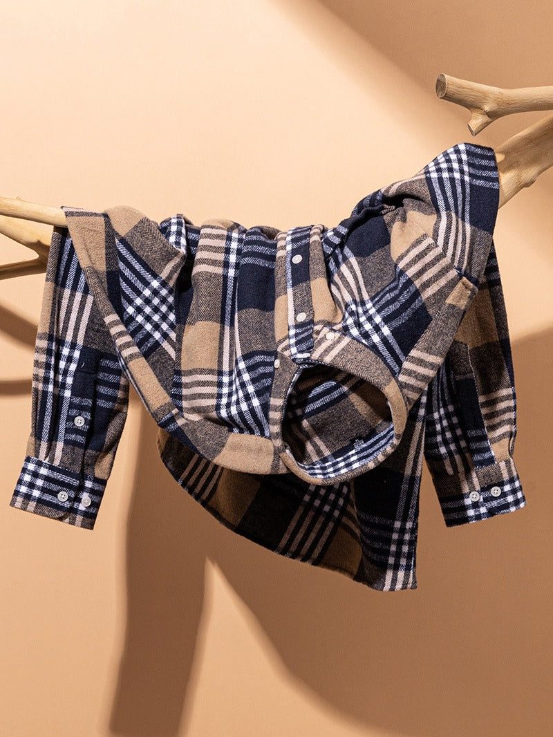 Plaid Button-Down Shirt for Men - View 8