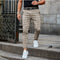 Plaid Slim Fit Chino Trousers for Men - Khaki