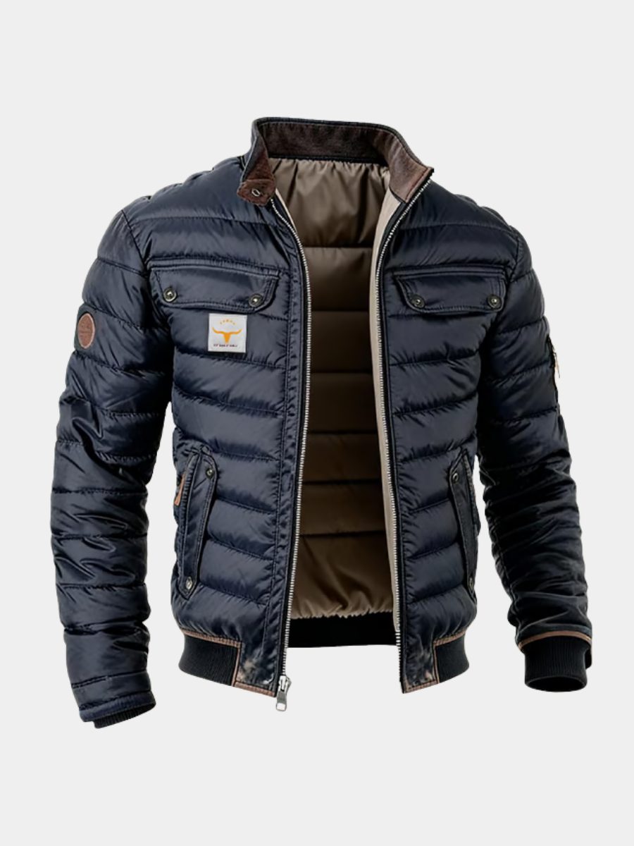 Puffer Bomber Jacket for Men