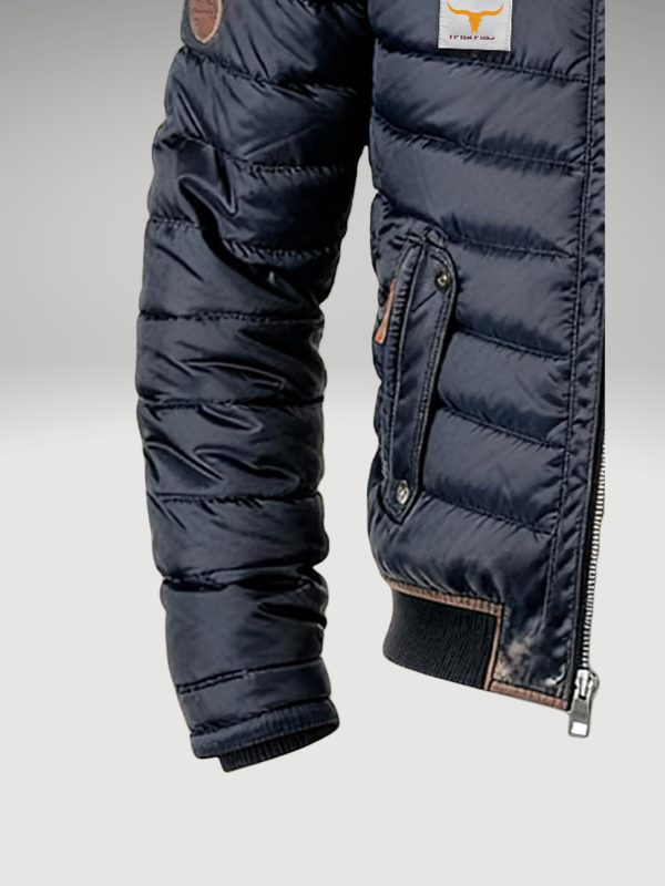 Puffer Bomber Jacket for Men - View 3