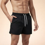 Quick-Dry Swim Shorts for Men - Black