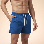 Quick-Dry Swim Shorts for Men - Navy Blue