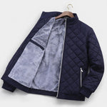 Quilted Stand Collar Jacket for Men - View 5