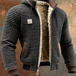 Quilted Zip-Up Jacket with Sherpa Lining for Men - View 6