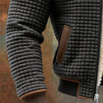 Quilted Zip-Up Jacket with Sherpa Lining for Men - View 8