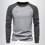 Raglan Long Sleeve Crew Neck T-Shirt for Men