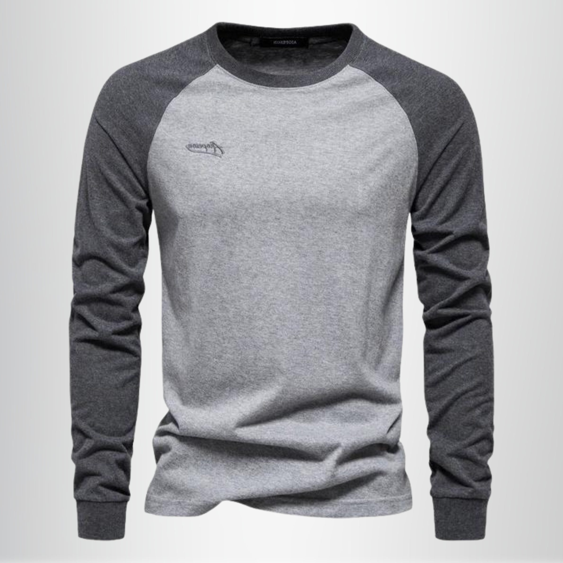 Raglan Long Sleeve Crew Neck T-Shirt for Men