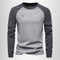 Raglan Long Sleeve Crew Neck T-Shirt for Men