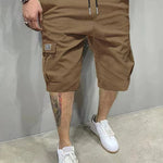 Relaxed Cargo Shorts for Men - Brown