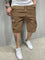 Relaxed Cargo Shorts for Men - Brown
