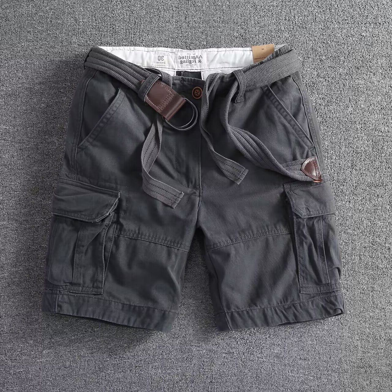 Relaxed Fit Cargo Shorts for Men