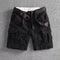 Relaxed Fit Cargo Shorts for Men - Black
