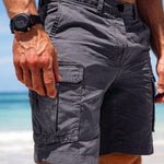 Relaxed Fit Cargo Shorts with Multi-Pocket for Men