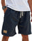 Relaxed Fit Cotton Shorts for Men - Navy Blue