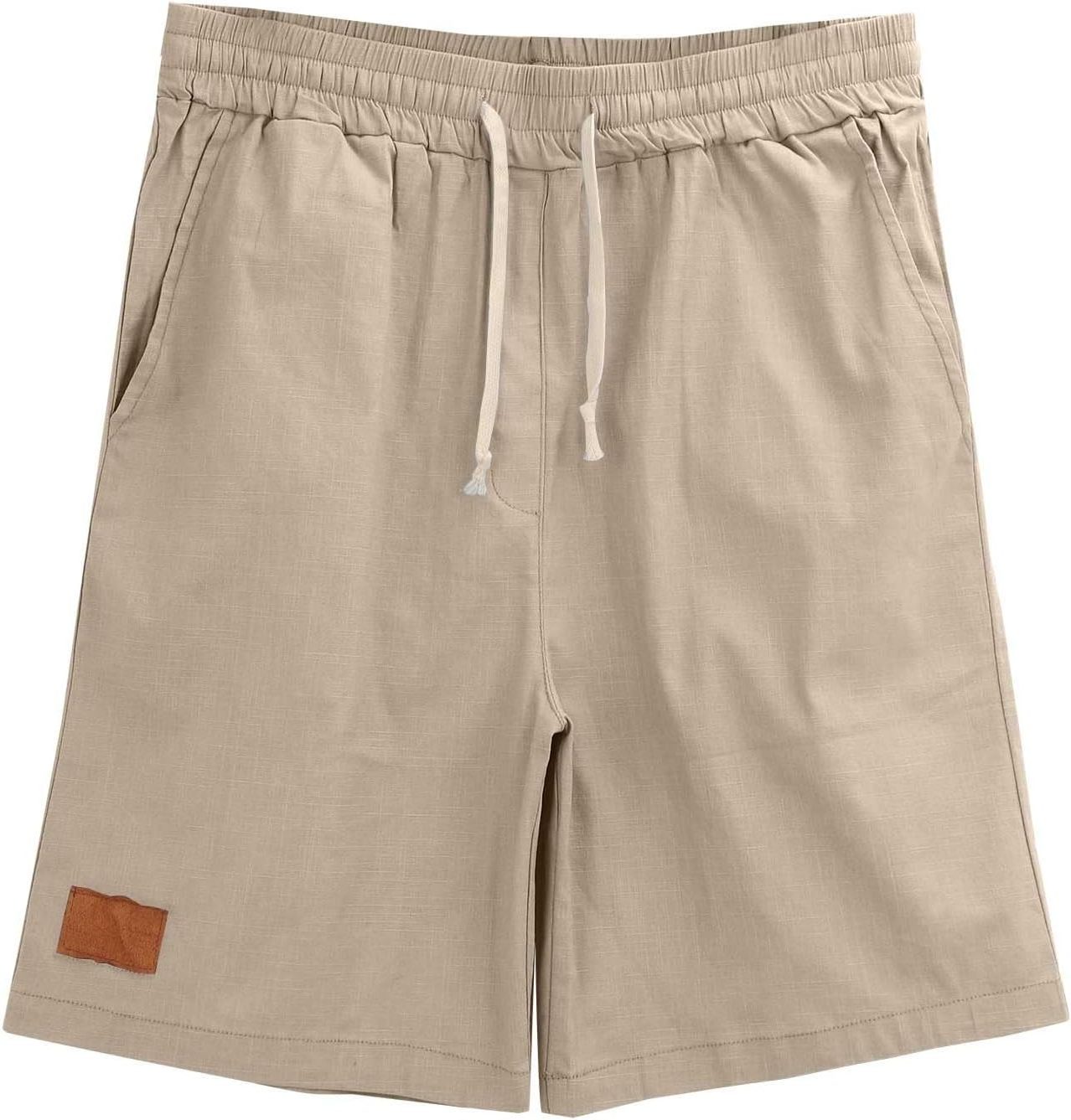 Relaxed Fit Cotton Shorts for Men - View 12