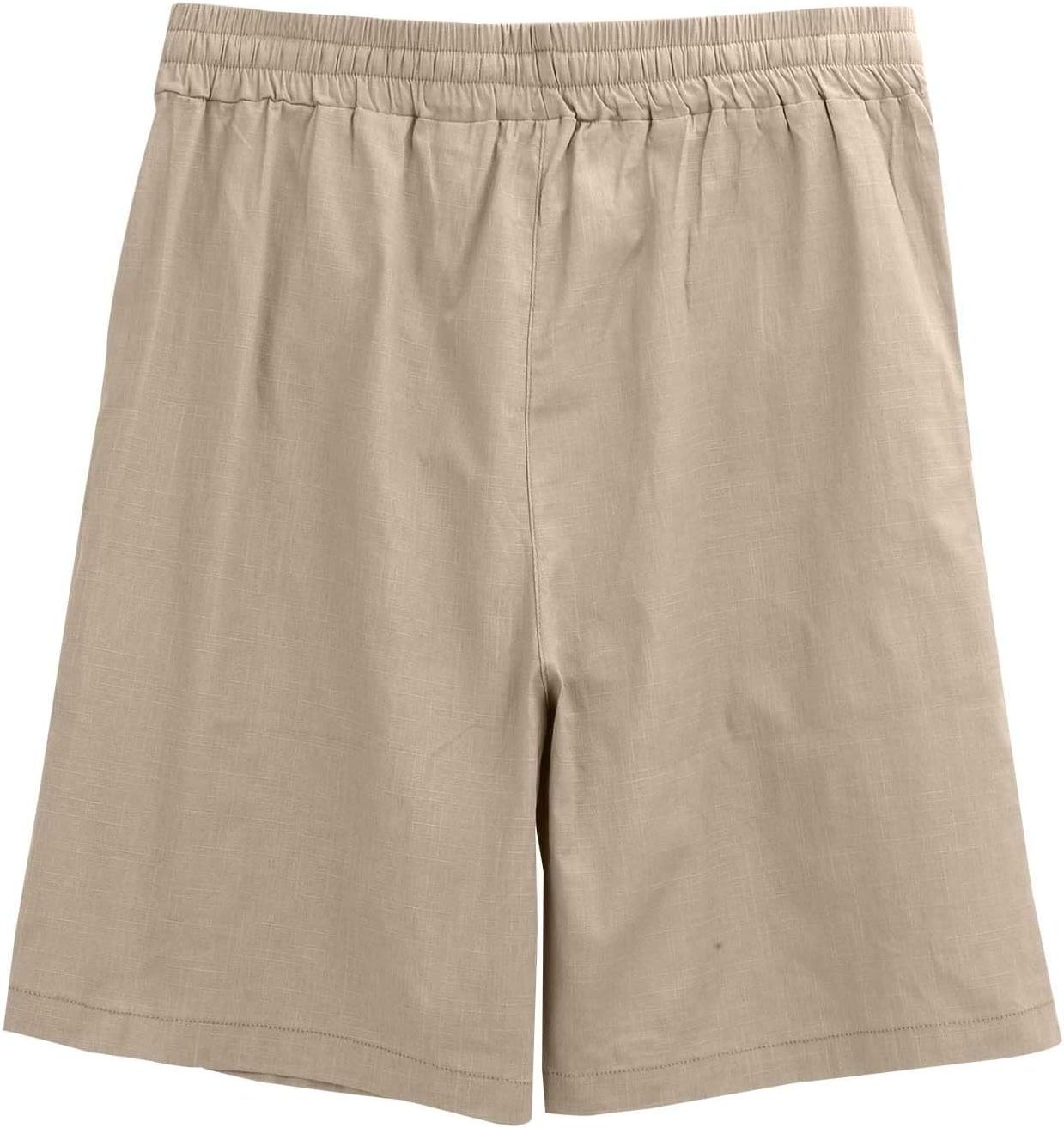 Relaxed Fit Cotton Shorts for Men - View 13