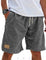 Relaxed Fit Cotton Shorts for Men - Grey