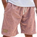 Relaxed Fit Cotton Shorts for Men - Pink