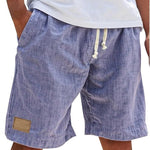 Relaxed Fit Cotton Shorts for Men - Purple