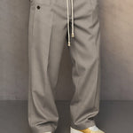 Relaxed Fit Jogger Pants for Men - Light Gray