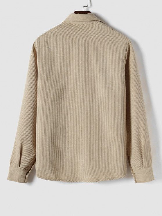 Ribbed Knit Polo Shirt for Men - View 12