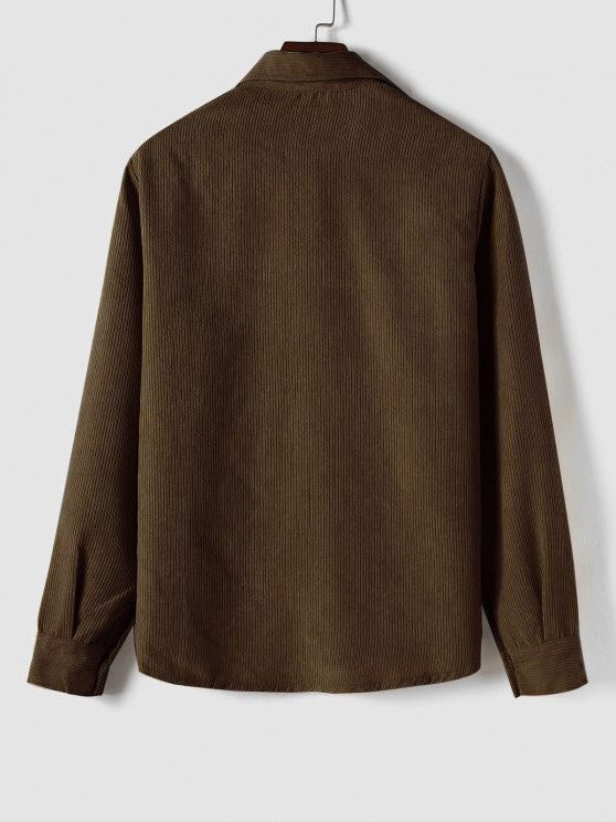 Ribbed Knit Polo Shirt for Men - View 13